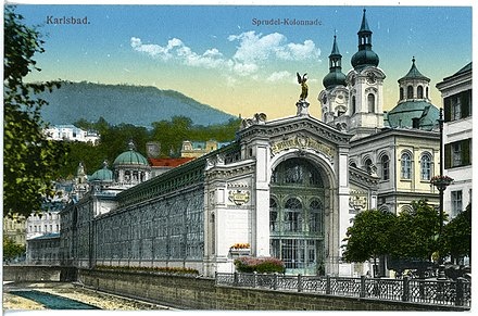 Карлсбад, 19 век, грвюра