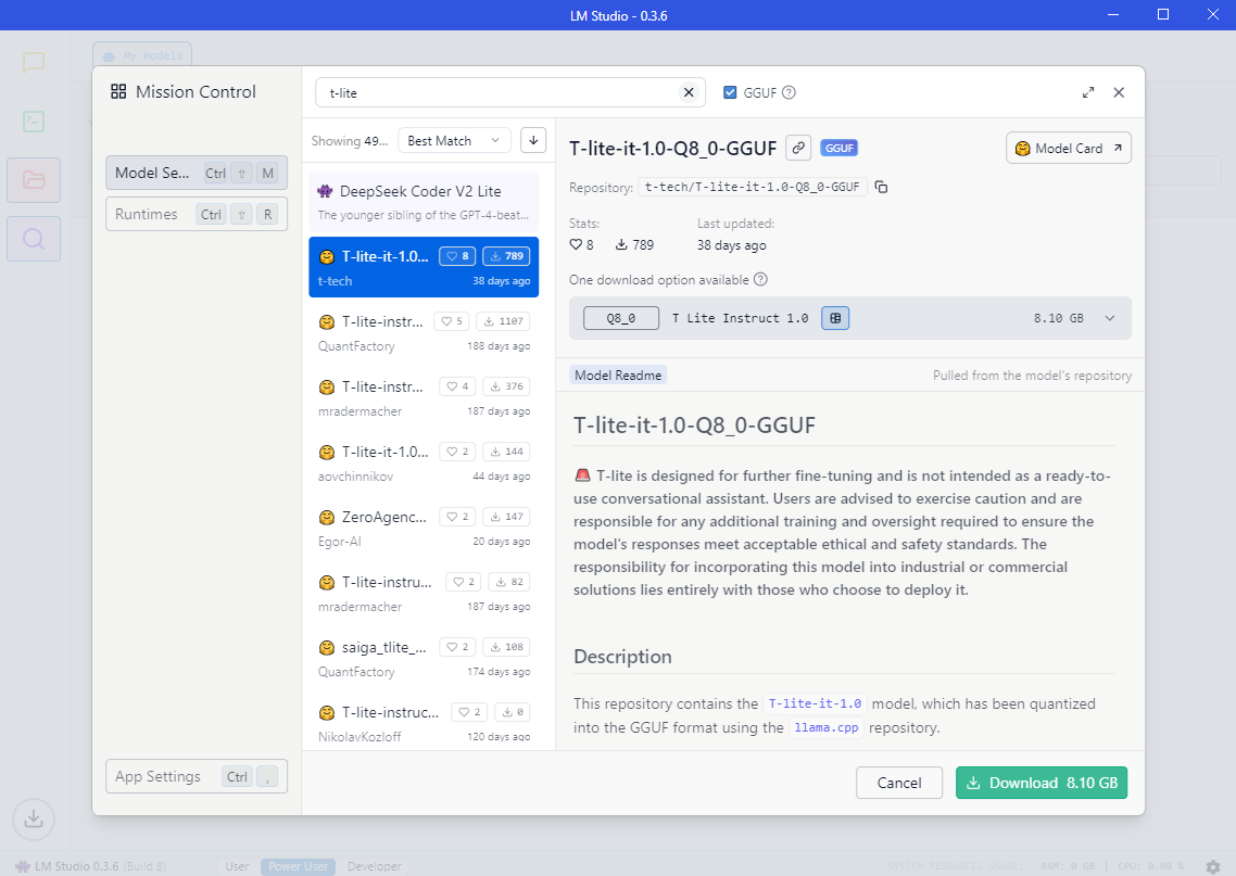 Поиск моделей