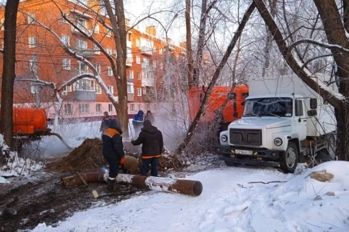    В Омске в мороз отключили отопление на 44 объектах в Октябрьском округе