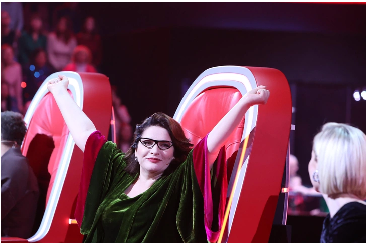 Хибла в "Голосе" (фото: Первый канал)