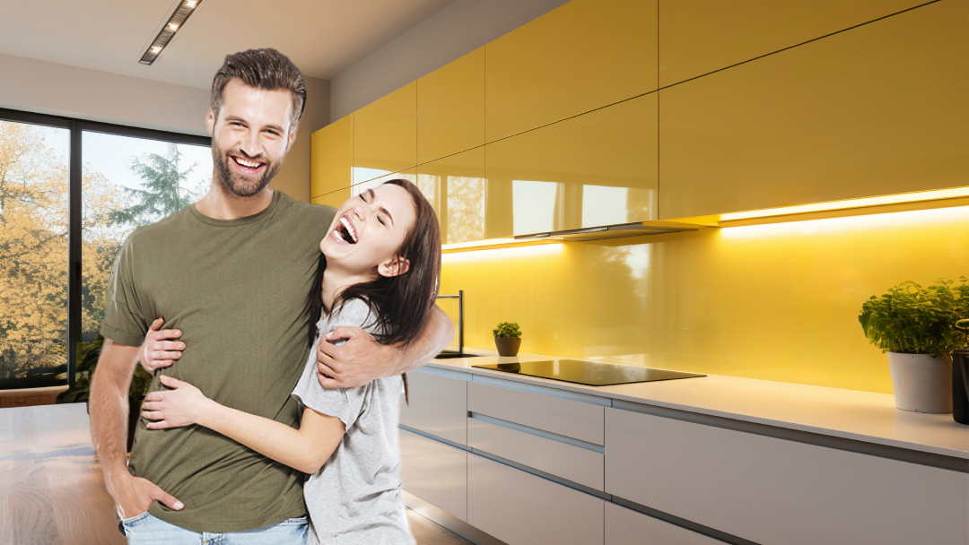 Освещение рабочей поверхности кухни светодиодной лентой 