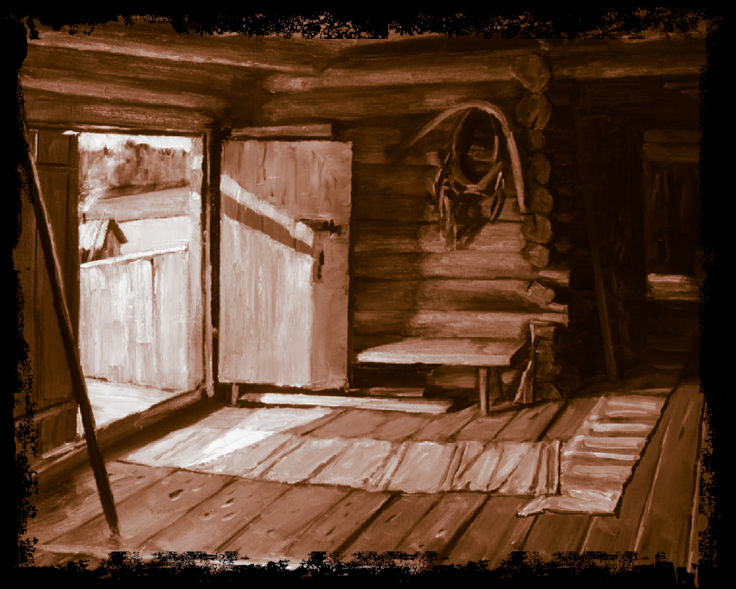 Порог в деревенскую избу