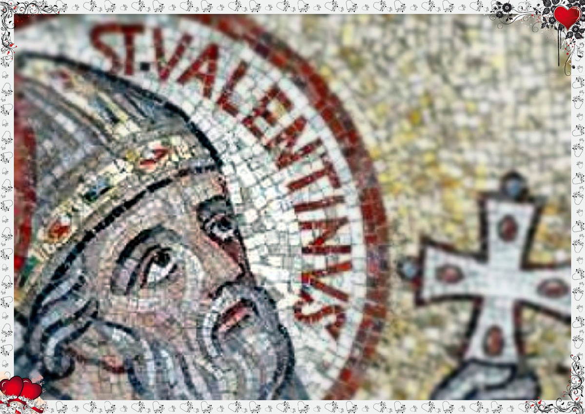 Святой Валентин мозаика