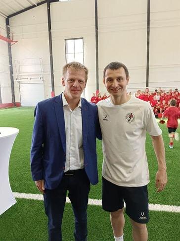 С Аланом Дзагоевым / Фото: личный архив Евгения Ганжова