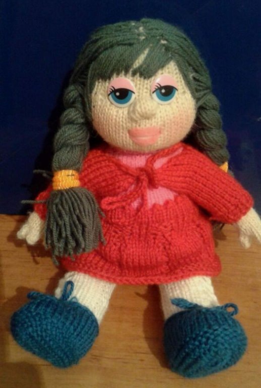 Кукла из пряжи