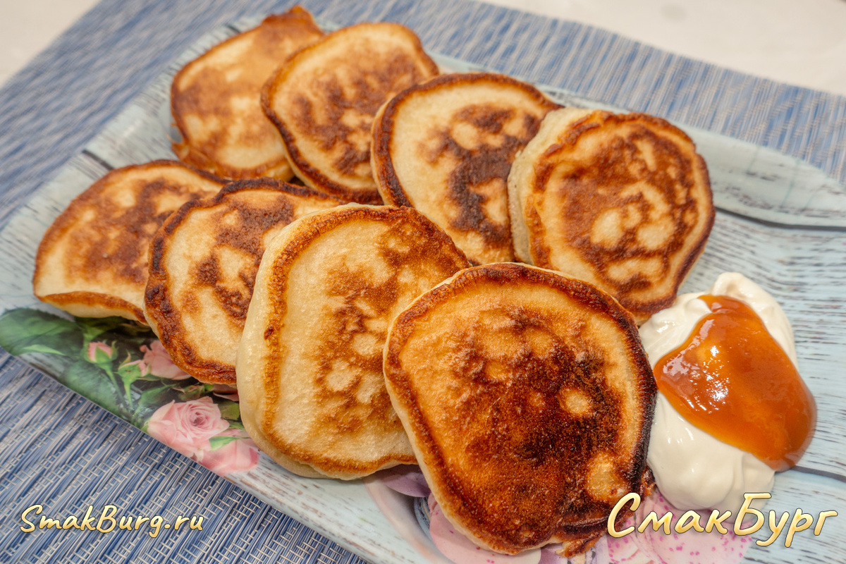 Аппетитные румяные оладушки на радость всей семье. Наслаждайтесь, друзья!