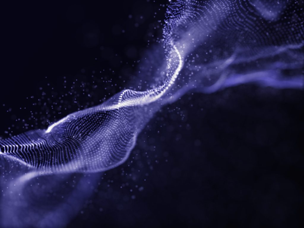    3D render of a modern particle design with flowing cyber dots Сергей Липов