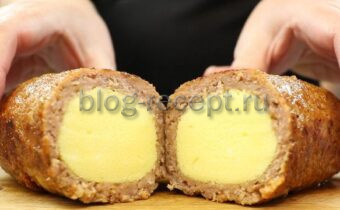 Бесподобный рулет из фарша с нежным омлетом