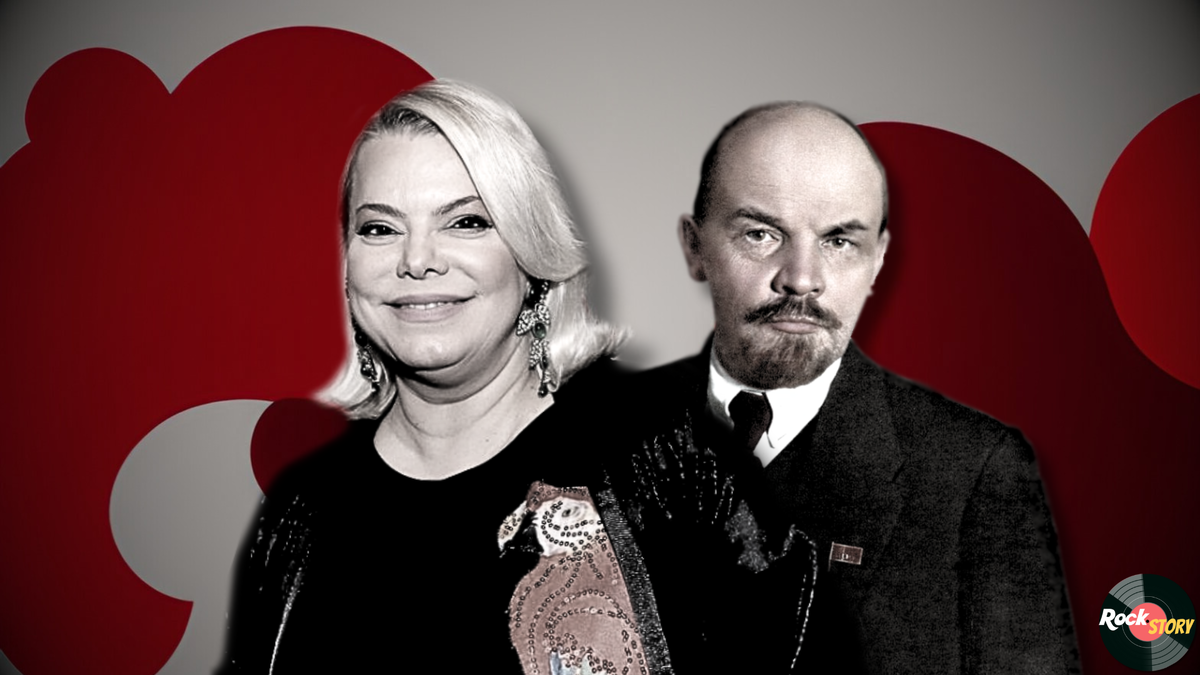 На фотографии: Яна Поплавская и Владимир Ленин