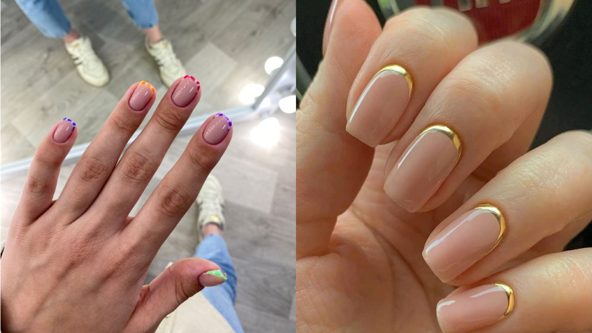 Французский маникюр – но в новом прочтении