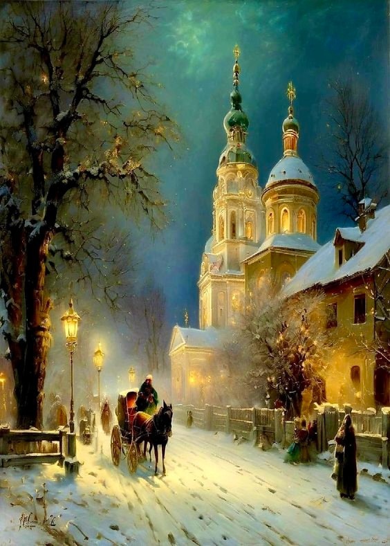 Карл Павлович Брюллов " Зимний вечер"