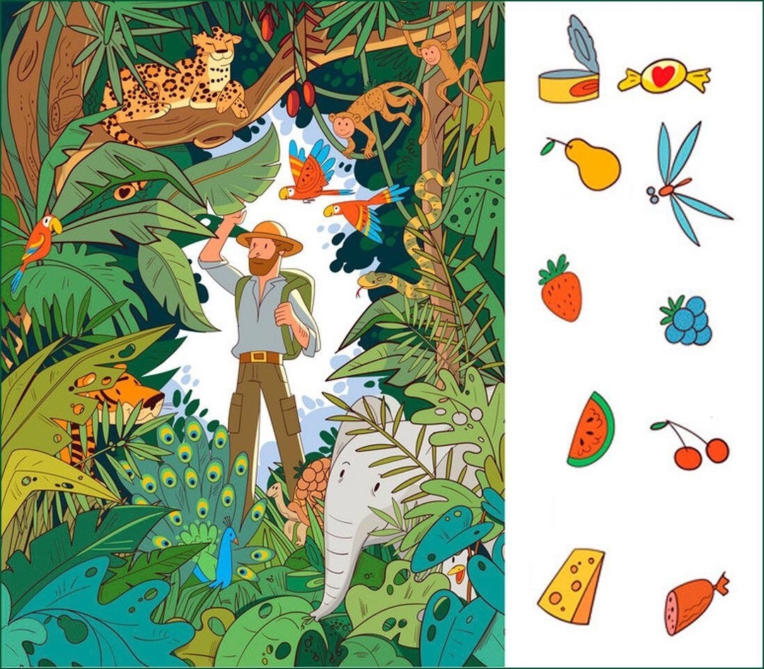 Найди предметы на картинке