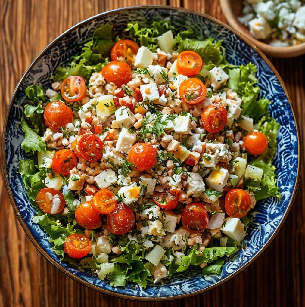 Постный салат оливье.