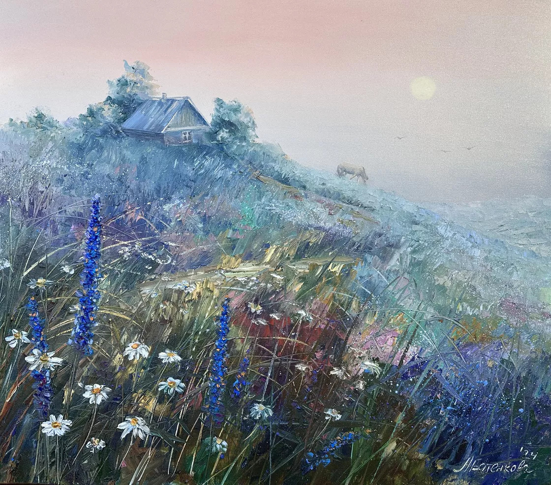 © Лариса Батенкова. В туманной дымке снов. Холст, масло. 80х70 см. 2024.