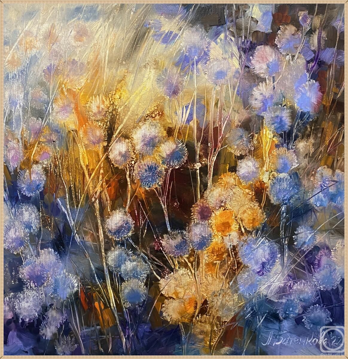 © Лариса Батенкова. В дебрях сказки. Холст, масло. 60  x 60см. 2022 г.