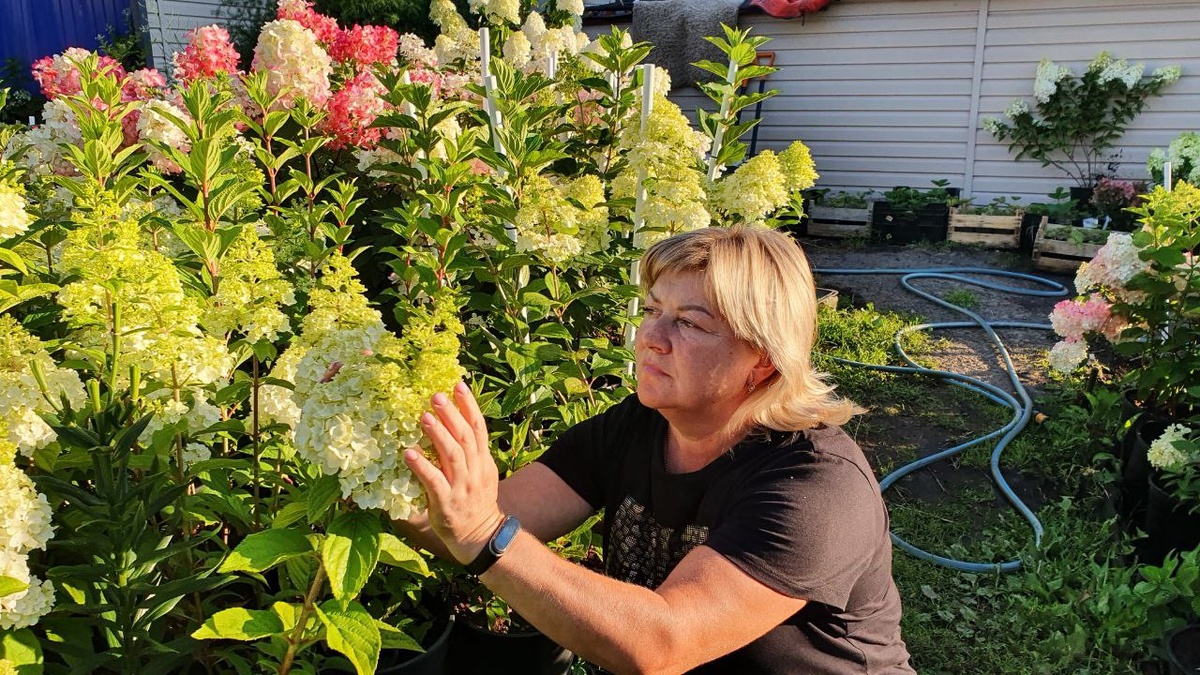 Мама любит трогать. И метелки Килиманджаро ей понравились сразу