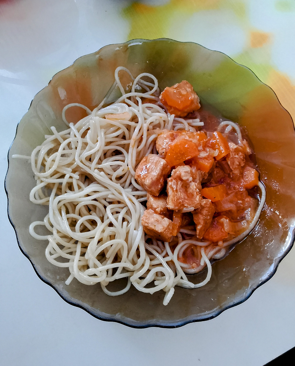 Наш обед с дочкой 