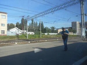 Старый вид на станцию Подольск. 2015 год