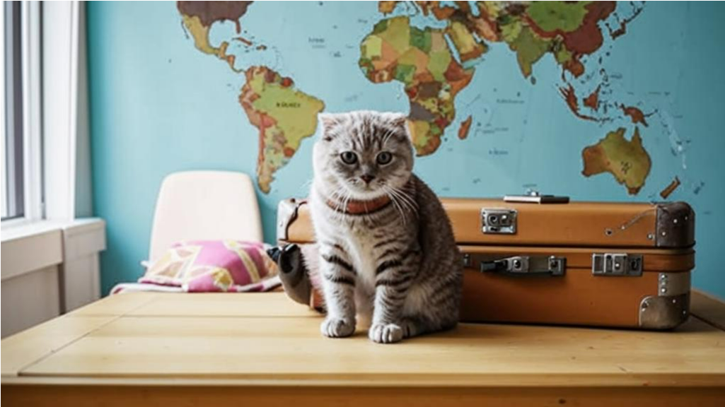 Мурка готовится в путишествие