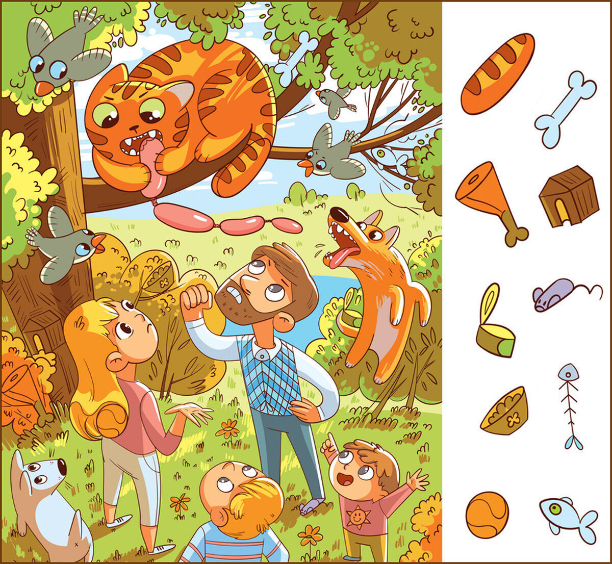 Найдите предметы на картинке