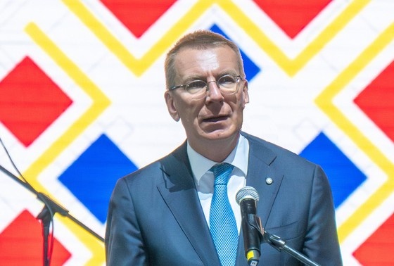    Президент Латвии Эдгар Ринкевич