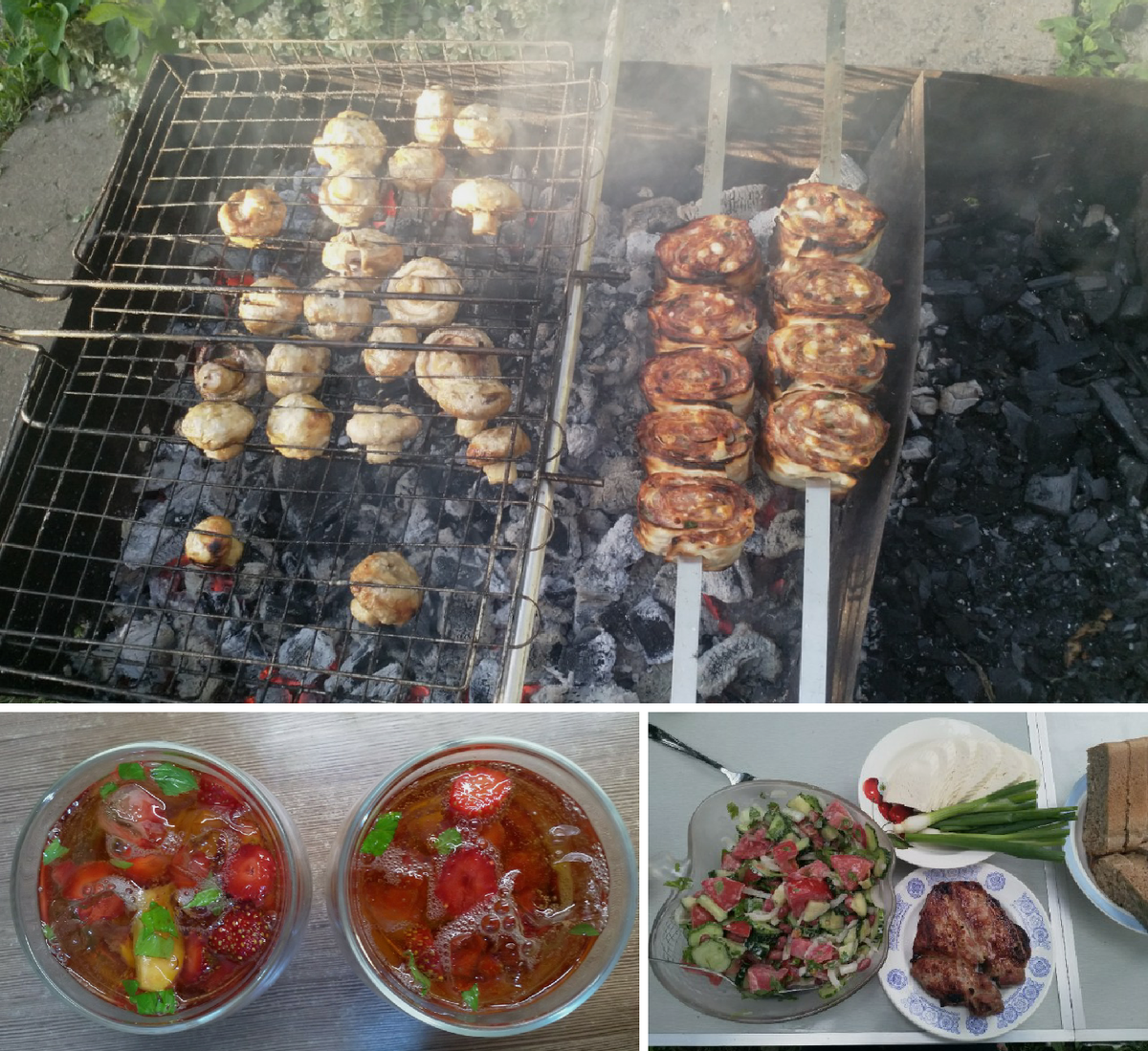 Ну хоть с шашлыком без обмана. В саду, действительно, вся еда вкуснее