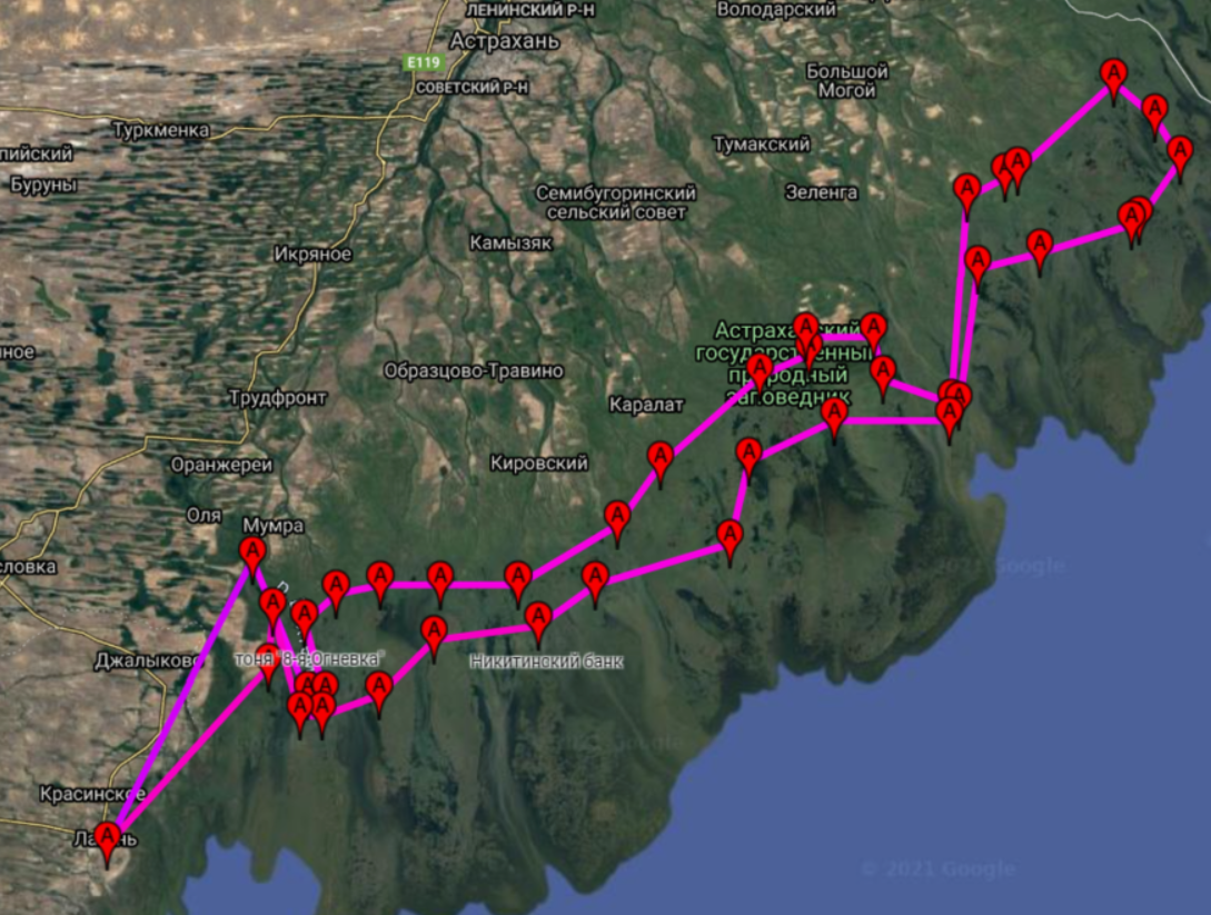 Примерно так выгладит полоса ВПЗП, где запрещено ловить рыбу