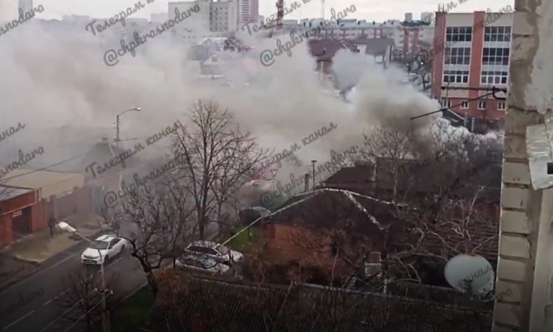    Скриншот видео t.me/chpkrasnodara