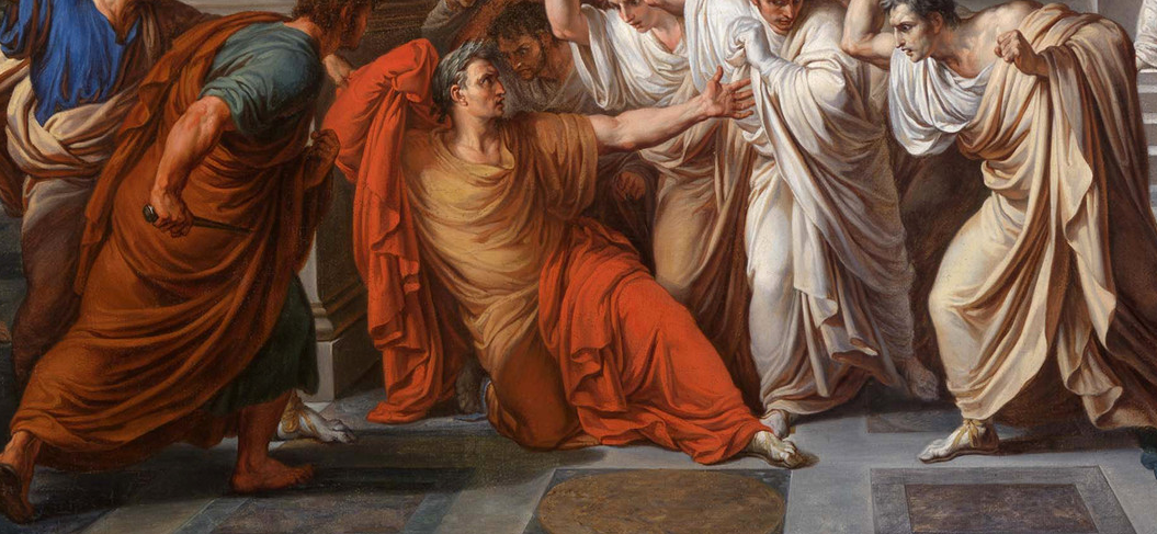 Фрагмент картины Винченцо Камуччини "Смерть Цезаря"