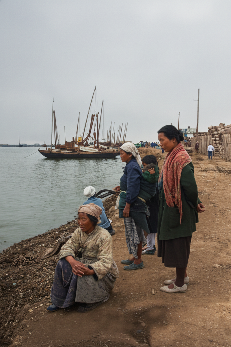 1931 год - Приморский край, Владивосток - Жители на пристани