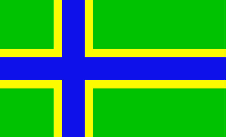 Флаг бывшей автономии северных вепсов в составе Республики Карелия Российской Федерации.