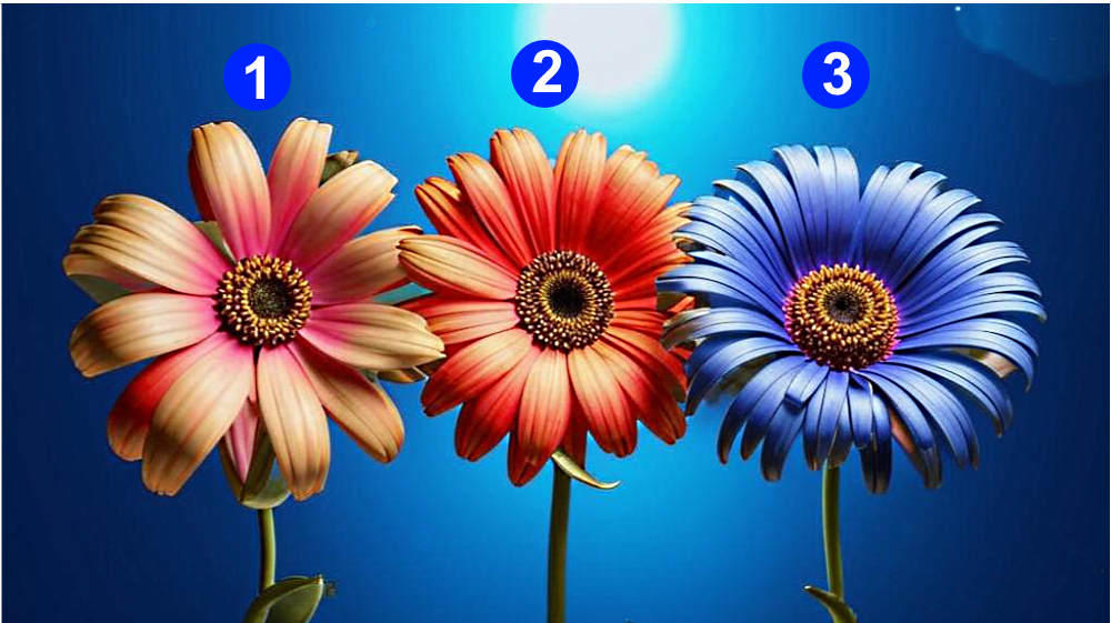 Выберите цветок  