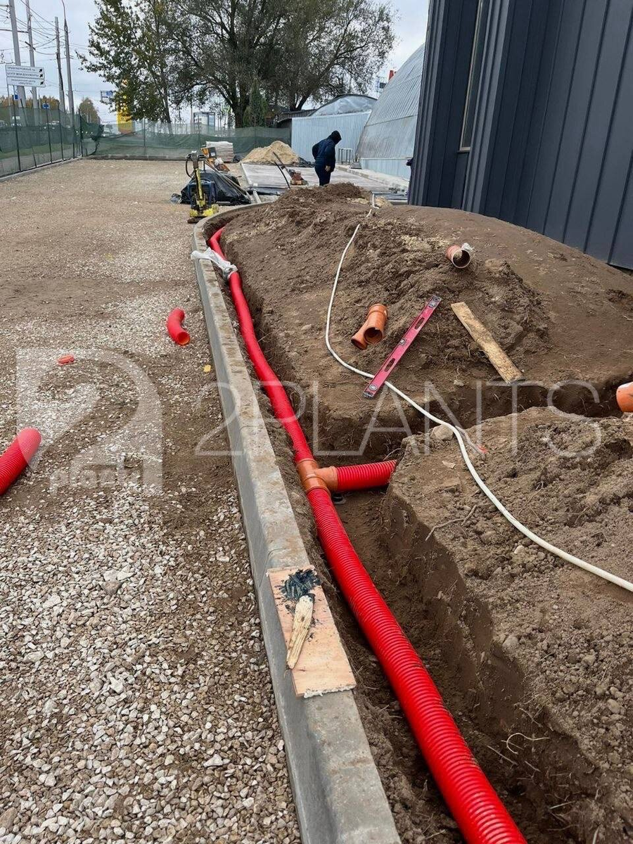 Установка дренажной системы