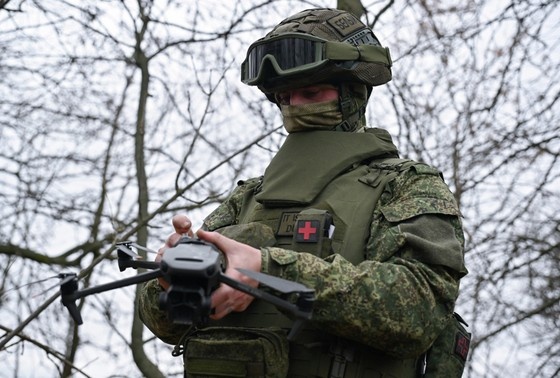    Военнослужащий ВС РФ в зоне СВО