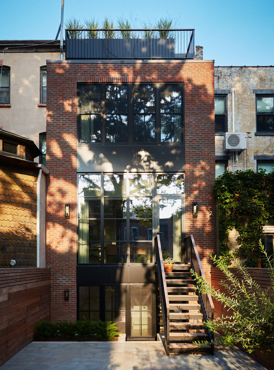 США, Нью-Йорк, фото фасада Таунхауса.