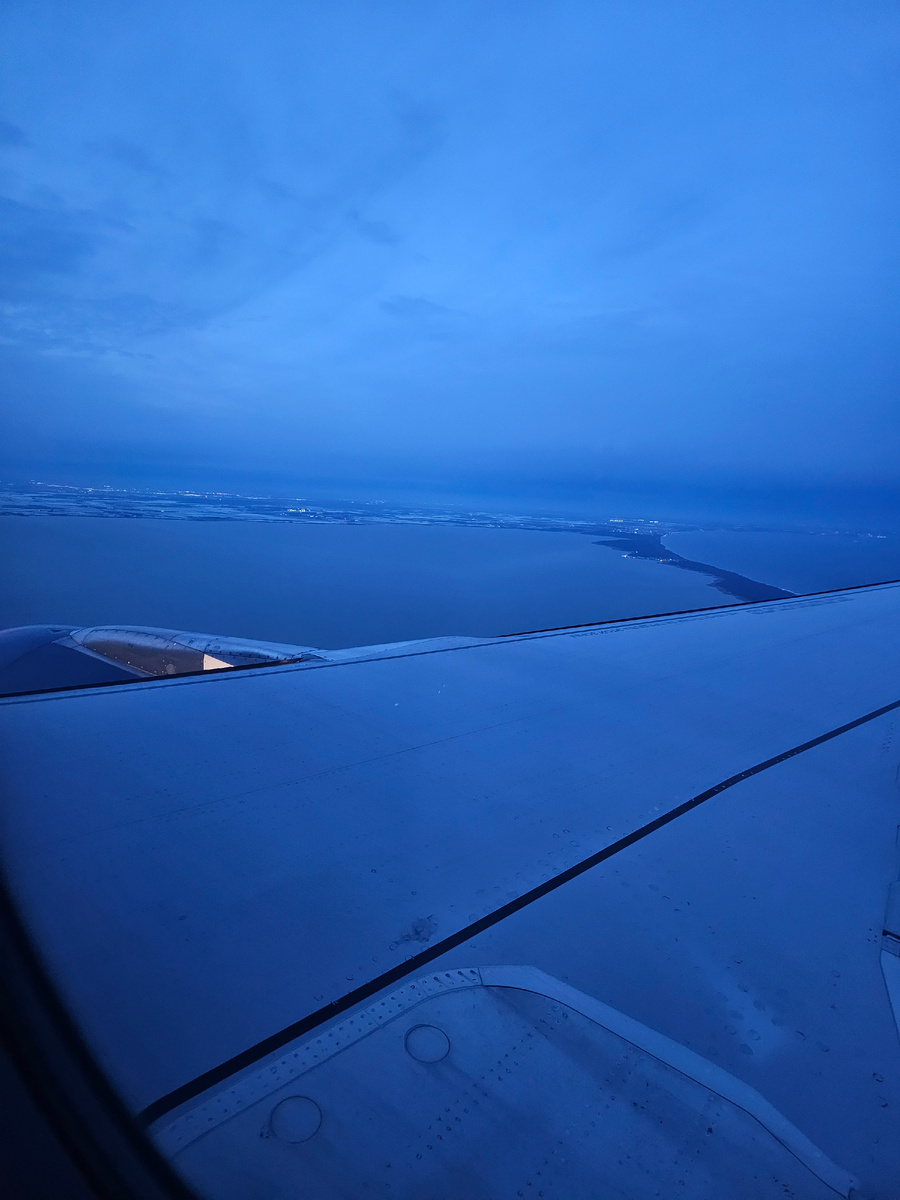 Куршская коса, идем на посадку.