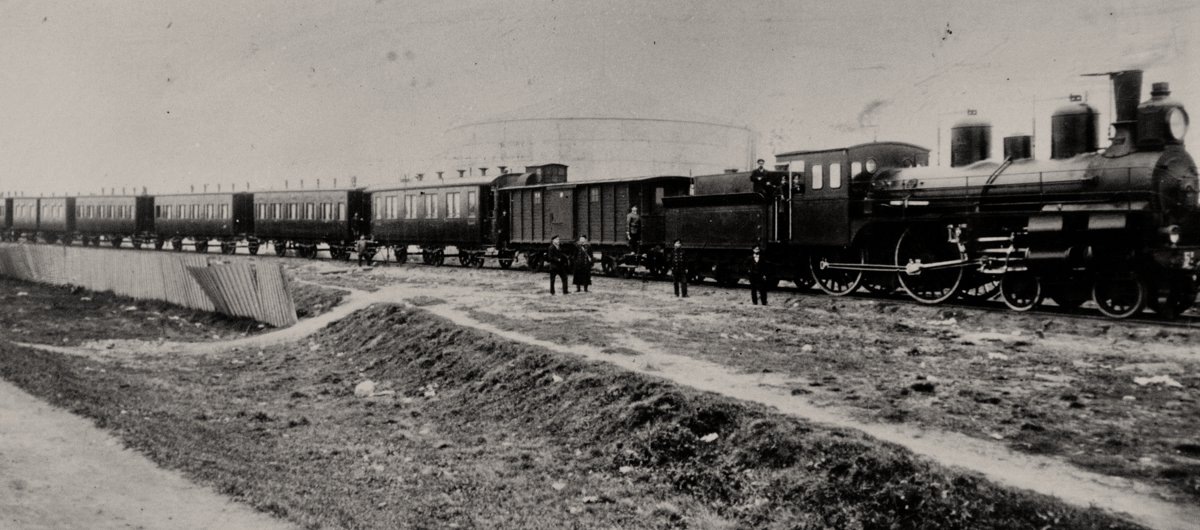 Первый поезд на станции Батраки Симбирской губернии, 1874 год