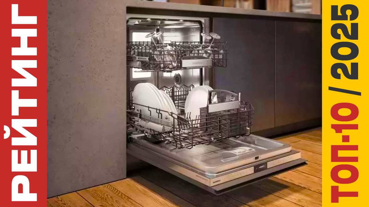 ТОП-10 Посудомоечных машин 2025 года: Рейтинг лучших моделей