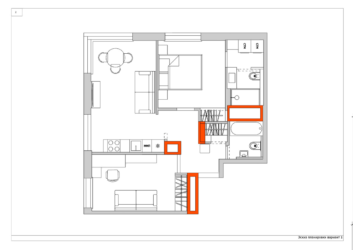 Вариант планировки 1