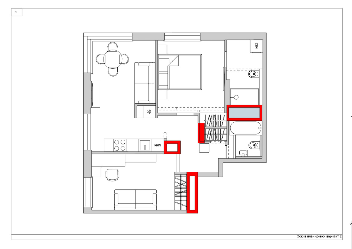 Вариант планировки 2