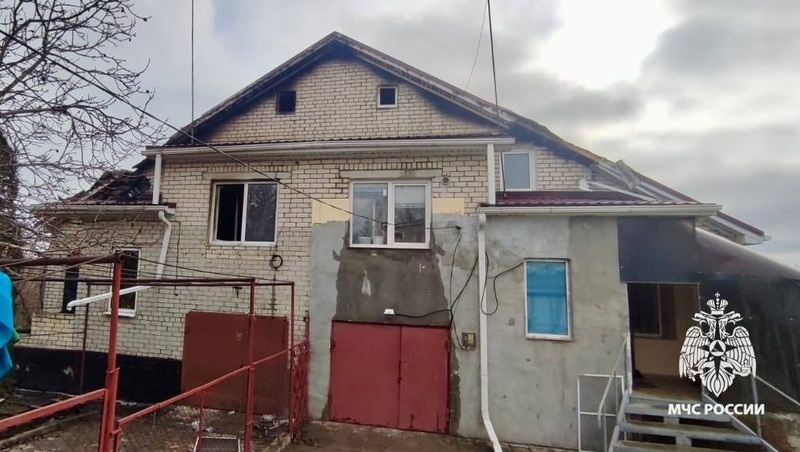    Дом в селе Надежда Фото: МЧС по СК