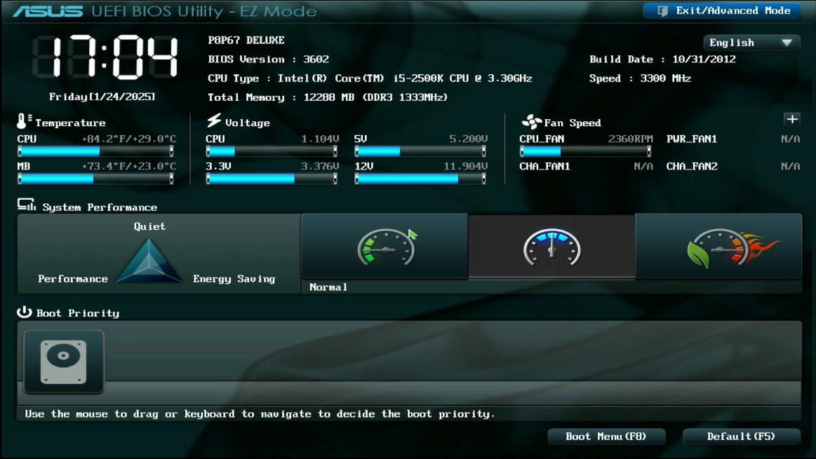 Толи BIOS и толи UEFI, чёрт ногу сломит
