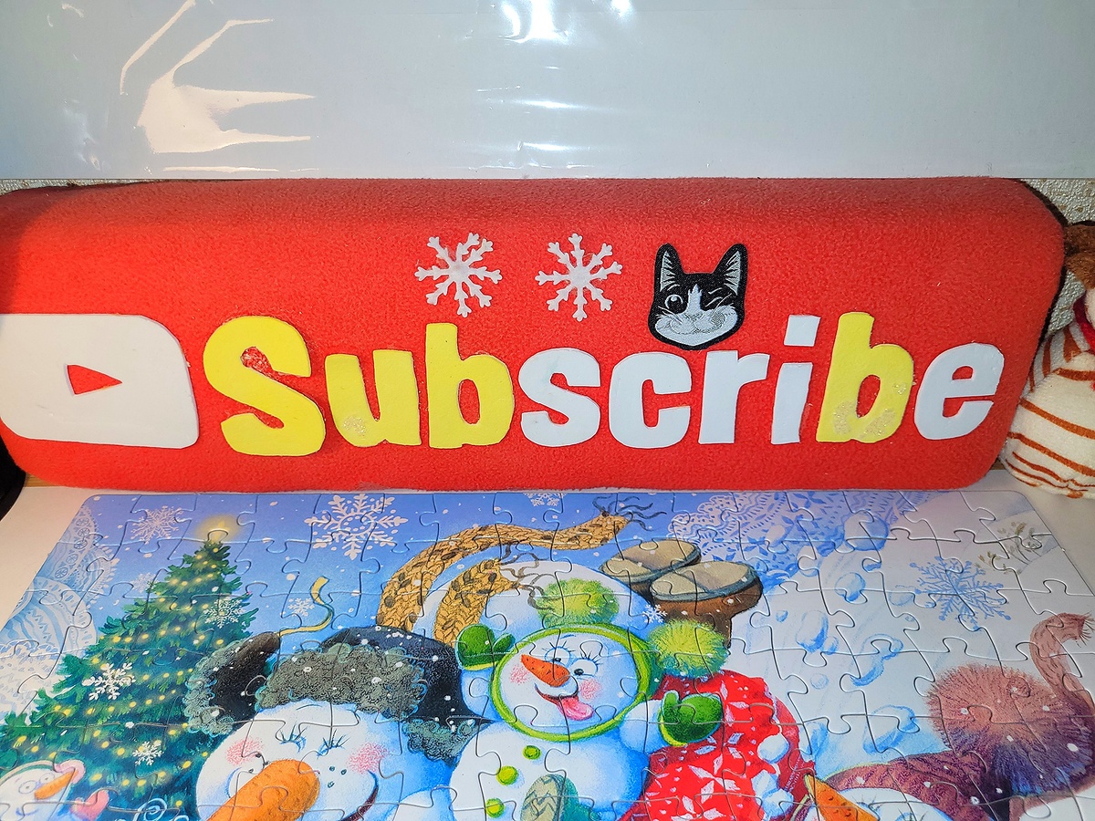 ⭐ Моя самодельная Ютуб кнопка ⭐ кстати подписывайтесь 😉