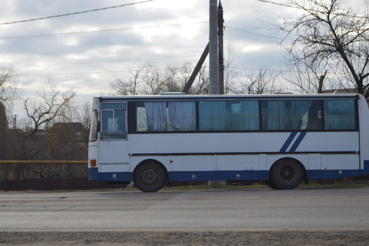 Фото автора. 21.01.2025. Случайное фото. Автобус на трассе.