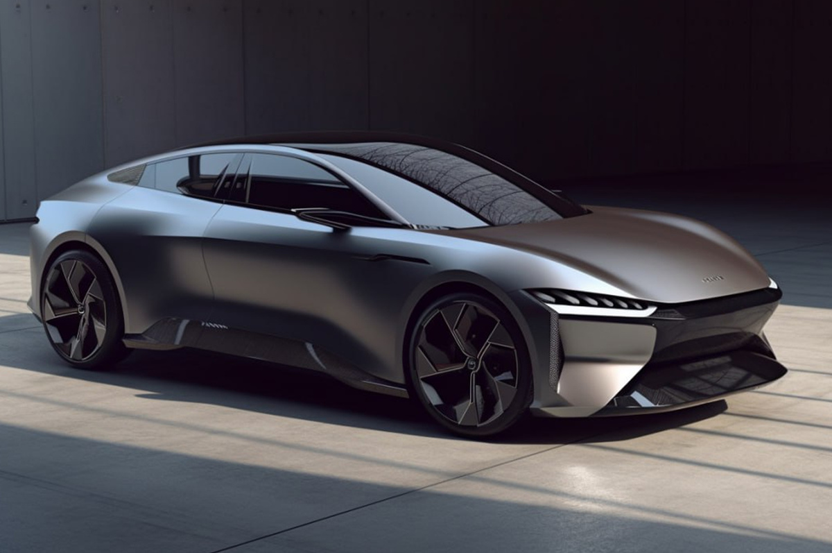 Дизайн автомобиля KIA, сгенерированный нейросетью