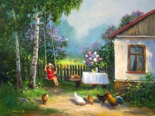 Соловьёв С.Н. в деревне