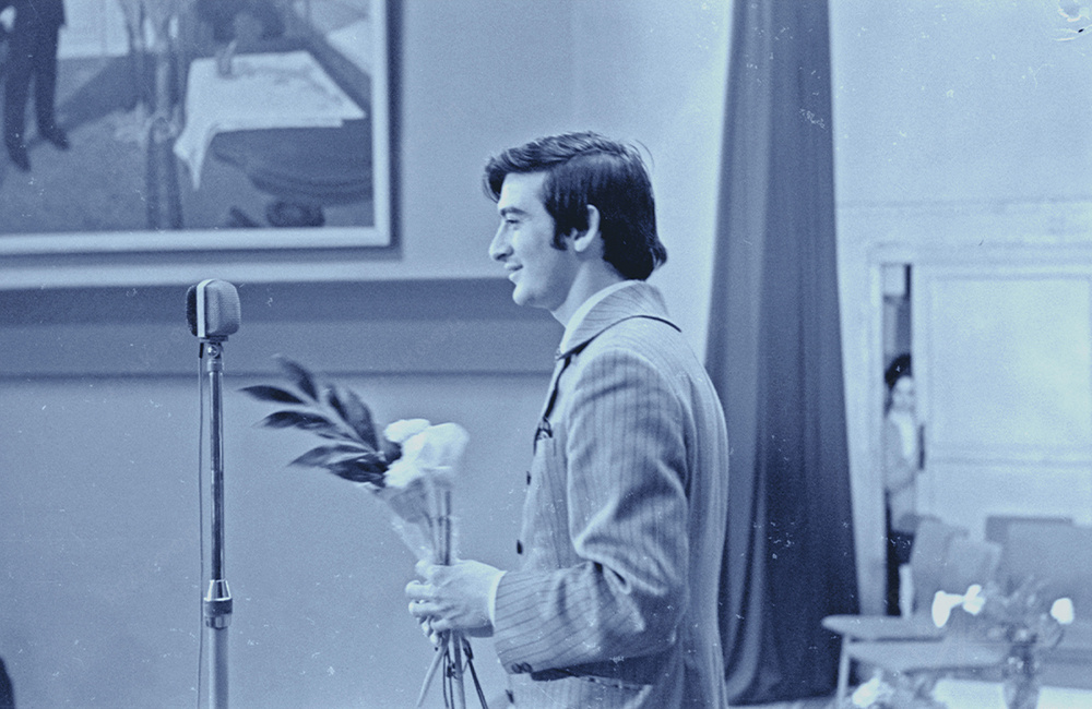 Композитор П. Бюльбюль оглы на Пленуме Союза композиторов СССР, посвященном творчеству молодых композиторов / Москва. 1971 г. / Автор фотографии: АПН / РГАКФФД. Арх.№ 0-336627