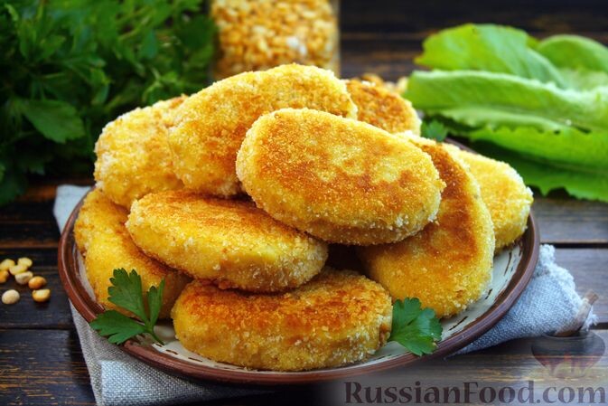 картофель, горох, мука, яйцо, масло сливочное, масло растительное, сухари панировочные, карри, соль, перец чёрный молотый