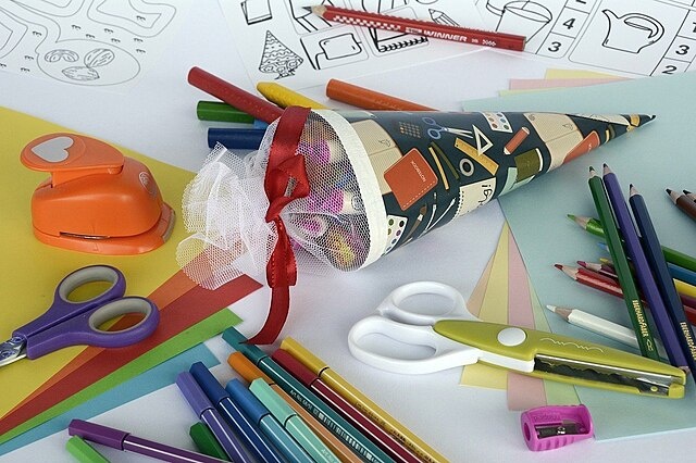    WIESBADEN, Germany - A "Schultüte" (school cone) plays an essential role on every German first grader's first day of school (Photo credit: pixabay.com) Василий Соколов