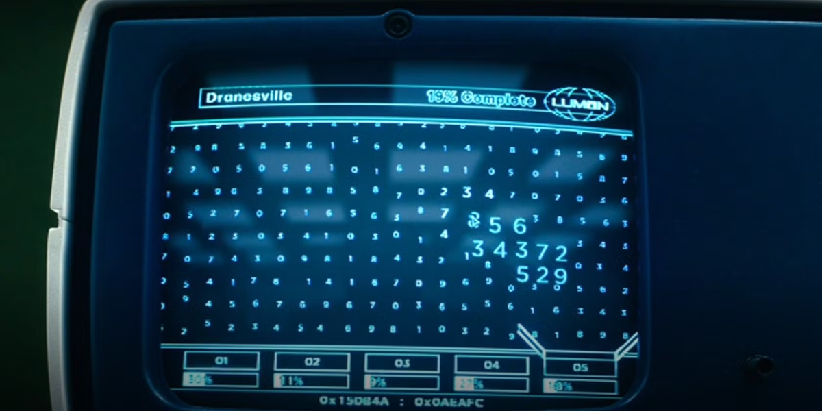 "Работа", которой занимается Марк С. - сортирует некие загадочные цифры на компьютере